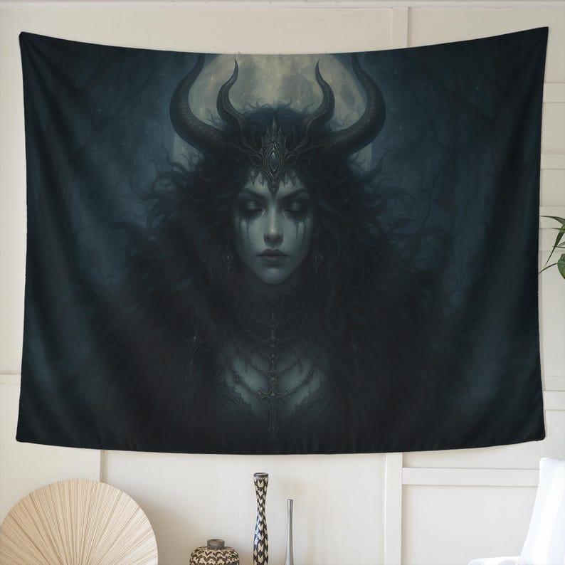 Goddess of Shadows tapestry 75x100 чёрный