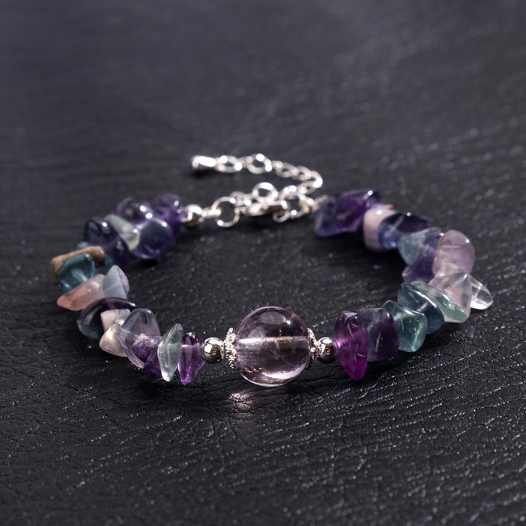 Natural Crystal Bracelets, Amethyst Bracelets, Light Luxury High-end accessories,Christmas Gift, Stocking Stuffers, Valentine's Day gift,Birthday Gift