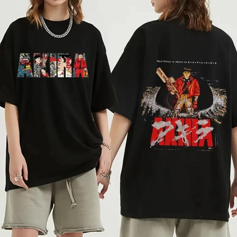 2026 Japanese Anime New Tokyo Akira T-shirt, Movie Science Fiction Manga Masataro Kaneda Men's Women Short-sleeved T-shirt Cotton Top