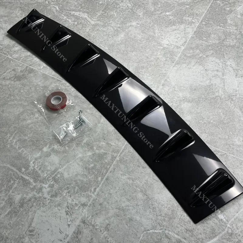 Labio Separador Lip para Parachoques Trasero de 7 Aletas para BMW X5 E70 LCI 2007-2013 M Sport Difusor Spoiler Cubierta Inferior Moldura Kits de Carrocería Valence Tuning