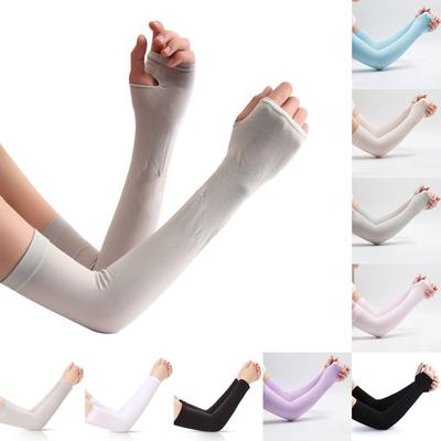 1 Par Manguito Protector Solar Deportivo Cubrebrazos Verano Manguito para Brazo Exterior Mangas de Hielo Ciclismo