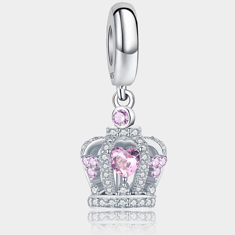 Copper Pink Perfume Crown Charms Beads Fit Diy Bracelet Necklace Making Gift Of High Quality Jewelry For Womens