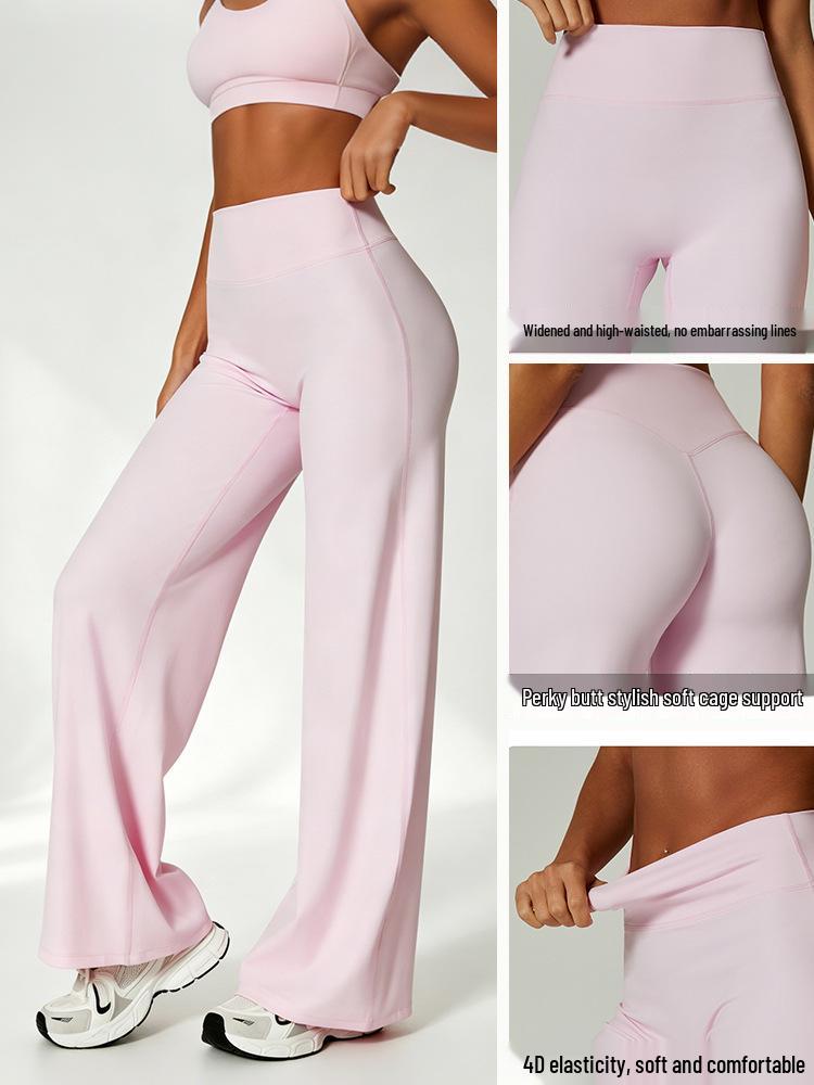 Women's Wide-Leg Yoga Pants - Butt-Lifting, Loose Fit for Running & Outdoor Activities