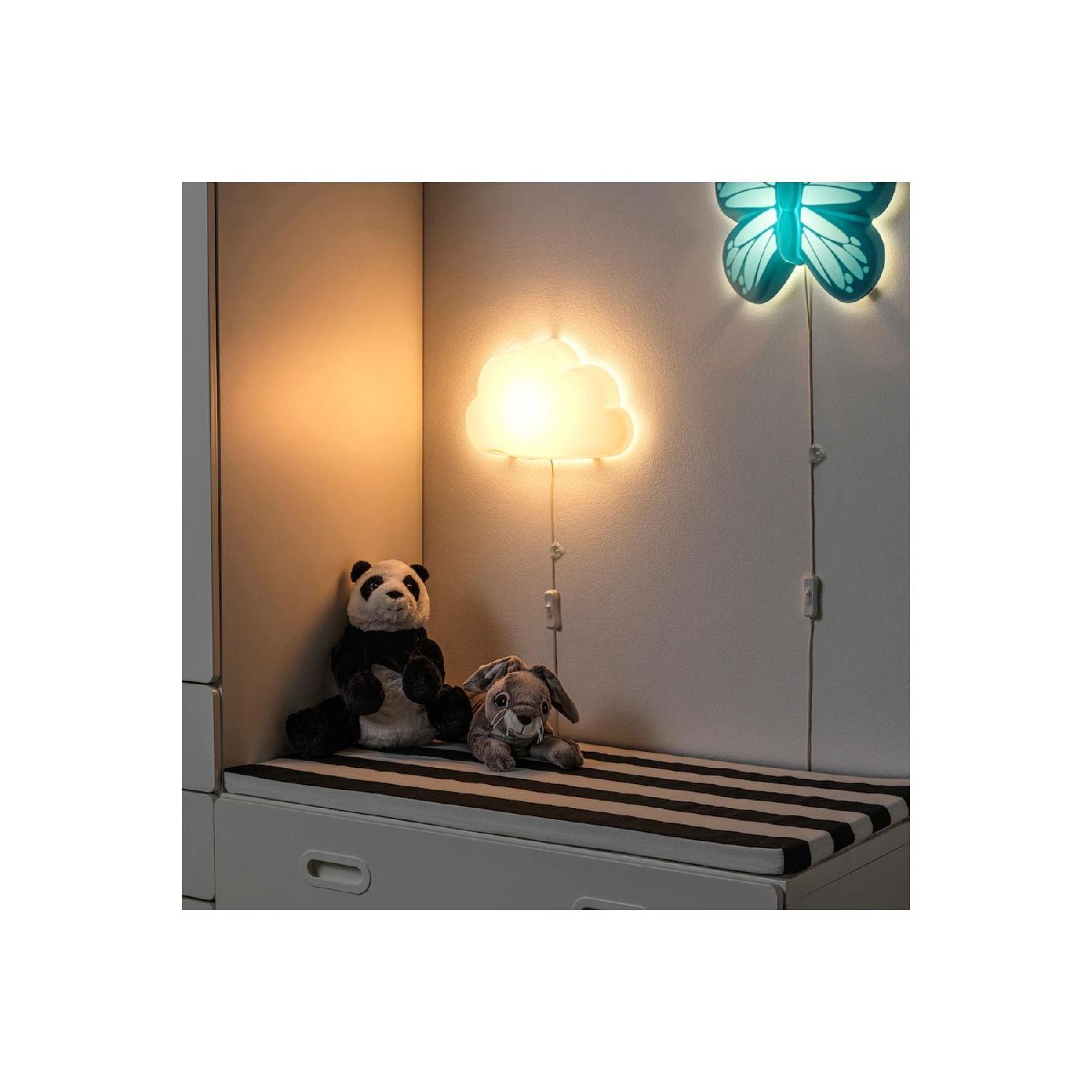 

Upplyst Cloud Shaped Ready Led Baby Kids Room Wall Lamp Night Light Sconce белый