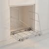 Pull-out Trash Can Rack Chrome Finish Under-Cabinet Garbage for Kitchen
