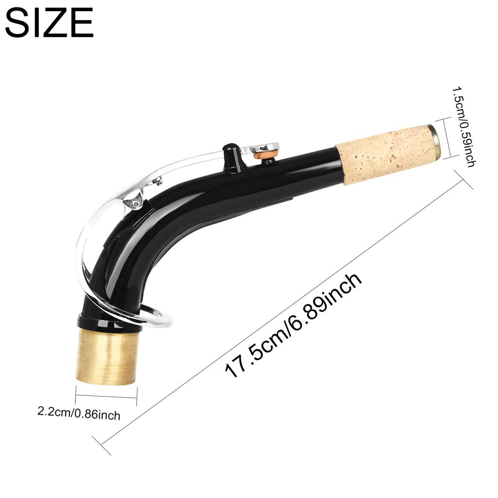 Saxophone Neck Brass Bend Neck Alto Sax Replacement Part Connector High Quality Saxophone Musical Instrument Accessories