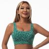 High-Waisted Leopard Print Tummy Control Yoga Set with Peach-Effect Tank Top