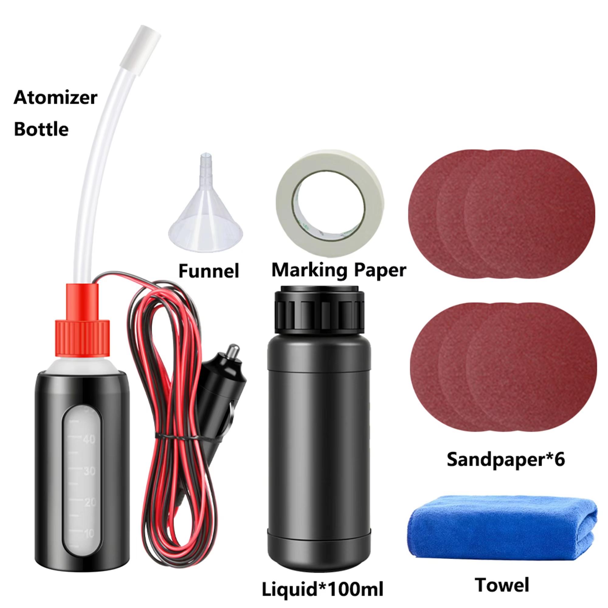 Car Lights Headlight Restoration Kit 100ML Liquid Polymer Clean Tool Car Headlight Polish Repair Renovation Kit Atomizing Tool