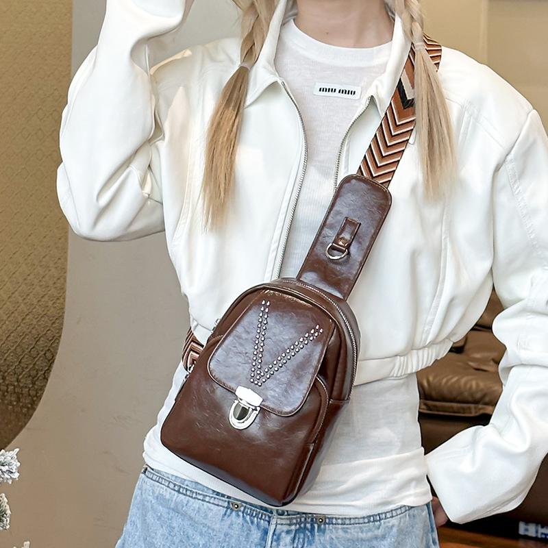 Women's Crossbody Bag Shoulder Bag Water-repellent PU Chest Bag