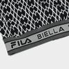 FILA Fleece Printed Polo Casual Loose Knit Jacket Women jackets Black F11W344505F-BK