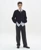 MMIC Cashmere Crochet Cardigan (Black)