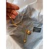 Fashion Gold & Small Ball Pendant Necklace Women's Accessories Fancy Light Luxury and Simplicity Everyday Joker Elegant Sweater Chain