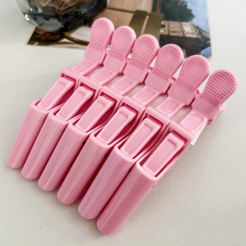 6Pcs Alligator Hair Sectioning Clips Non-slip Hair Clamps for Women Girls Home Hairstyling Makeup Hair Accessories