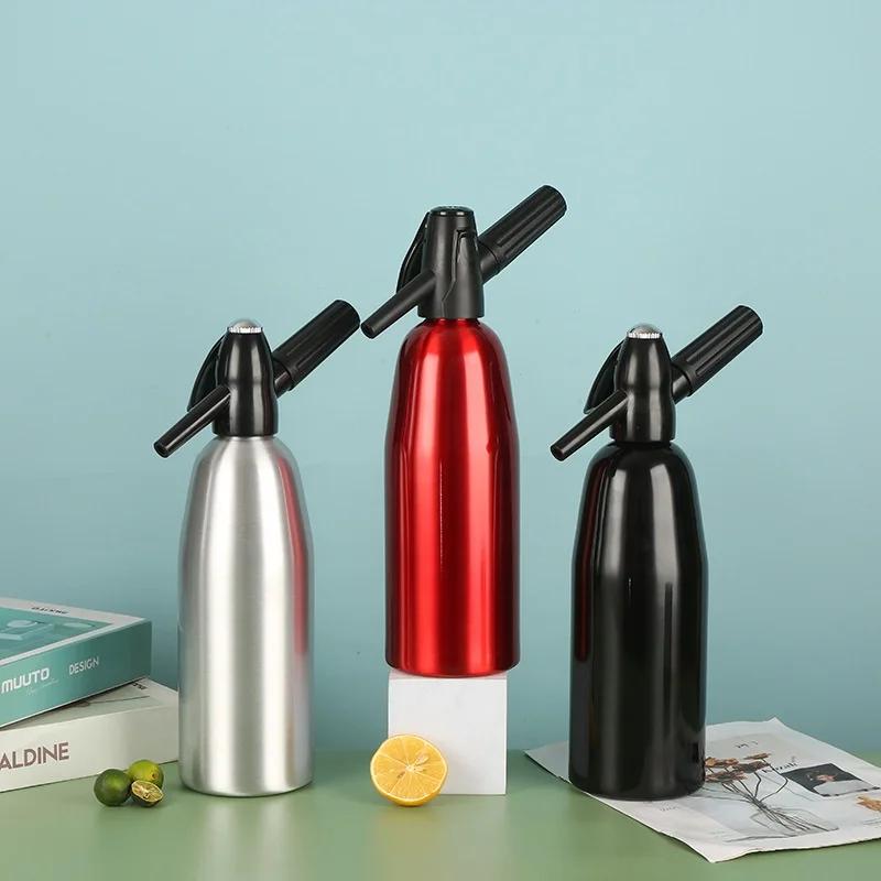 Portable Sparkling Water Maker Flavor Soda Blaster CO2 Cocktail Bubble Drinks Pressurizer Bartender Siphon Accessories Aluminum