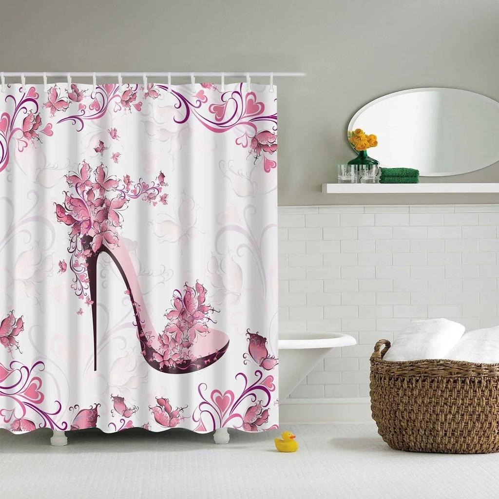 3D Cartoon Character Shower Curtains Bathroom Curtain Waterproof Shower Curtain Home Decor Bath Curtain with 12 Hooks