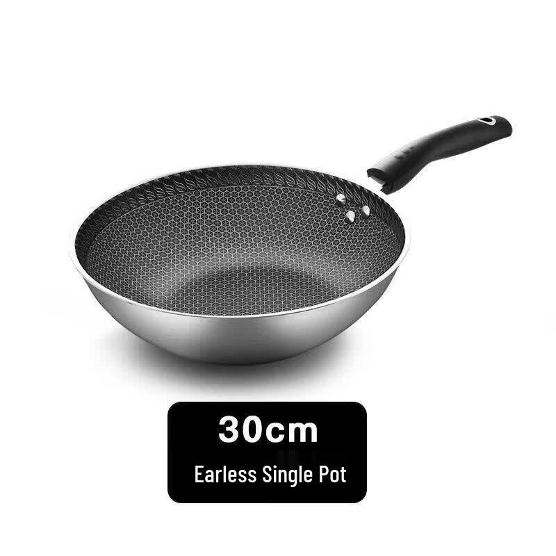 Qywee 304 Stainless Steel Non-stick Wok