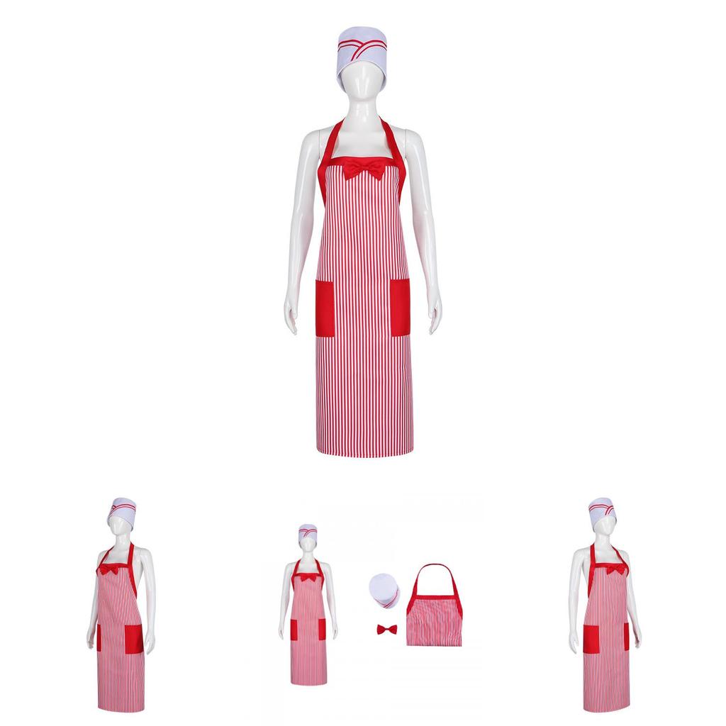 Street Style Cosplay Costume With Cotton Blend Fabric And Chef Hat For Anime Conventions