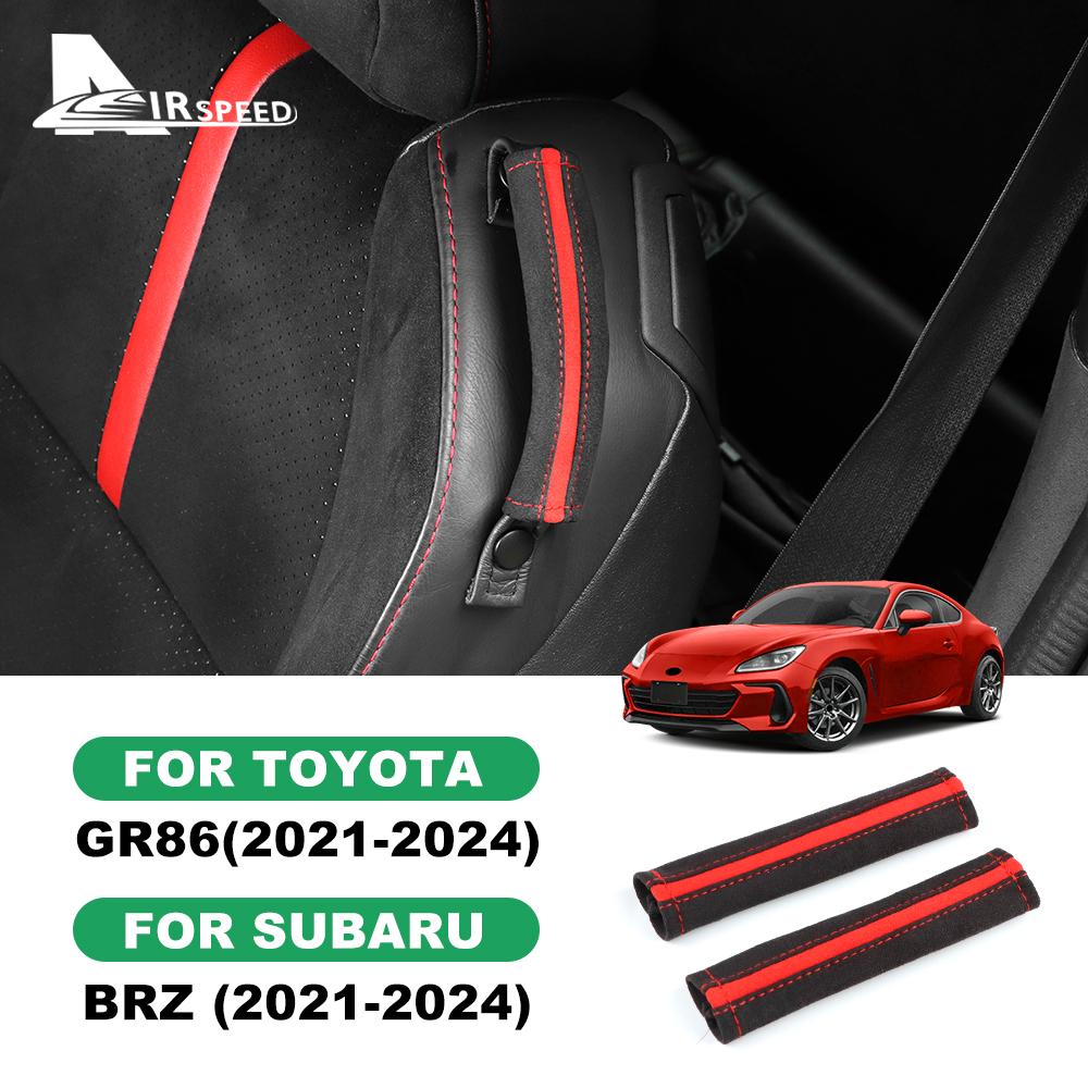 Top Suede For Subaru BRZ Toyota GR86 2012-2018 2019 2020 2021 2022 2023 2024 Car Seat Back Belt Car Interior LHD RHD Accessories