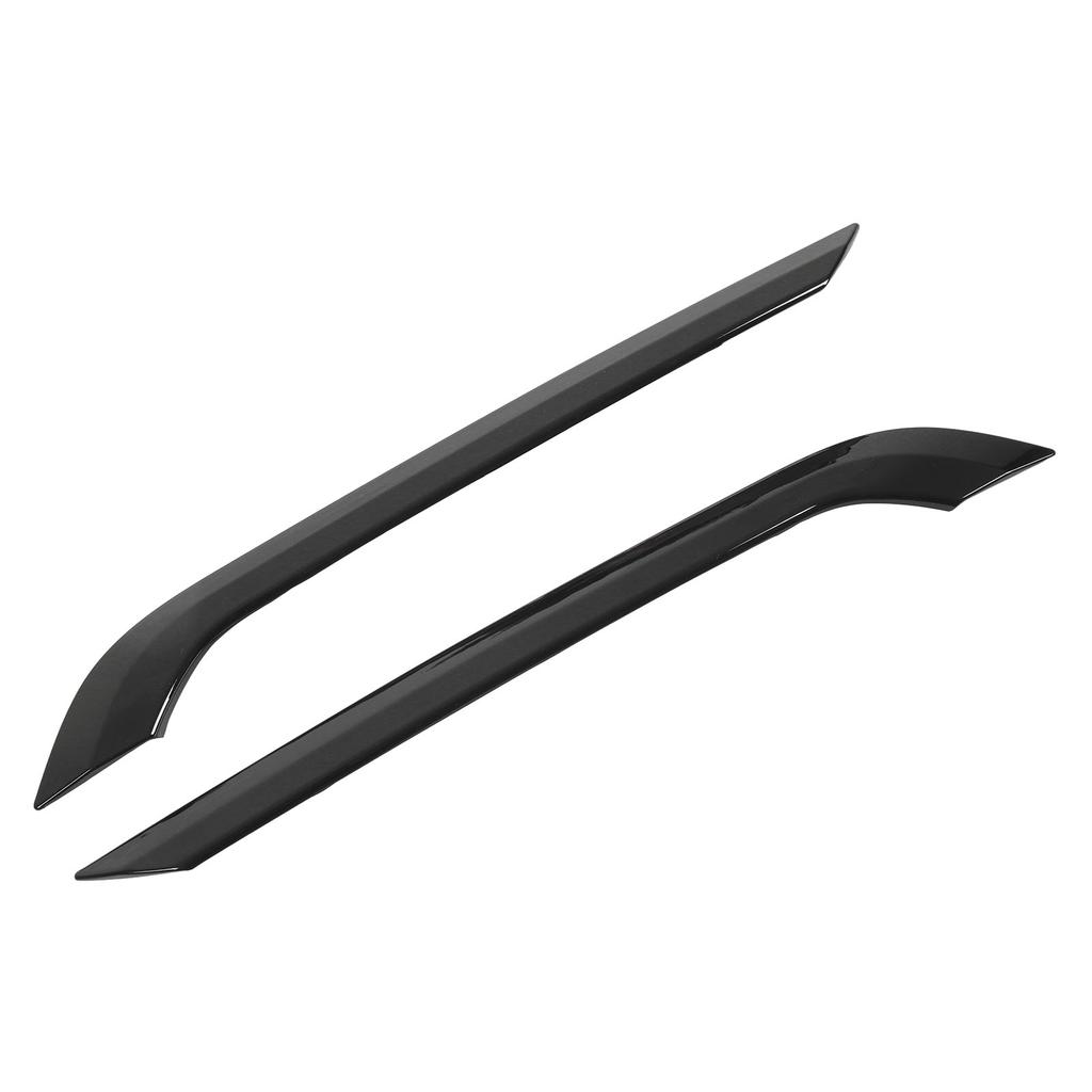 2Pcs Rear Fog Light Trim Cover Left and Right Trim Strip Replacement for Tesla Model Y 2020 To 2023 Varnish Black
