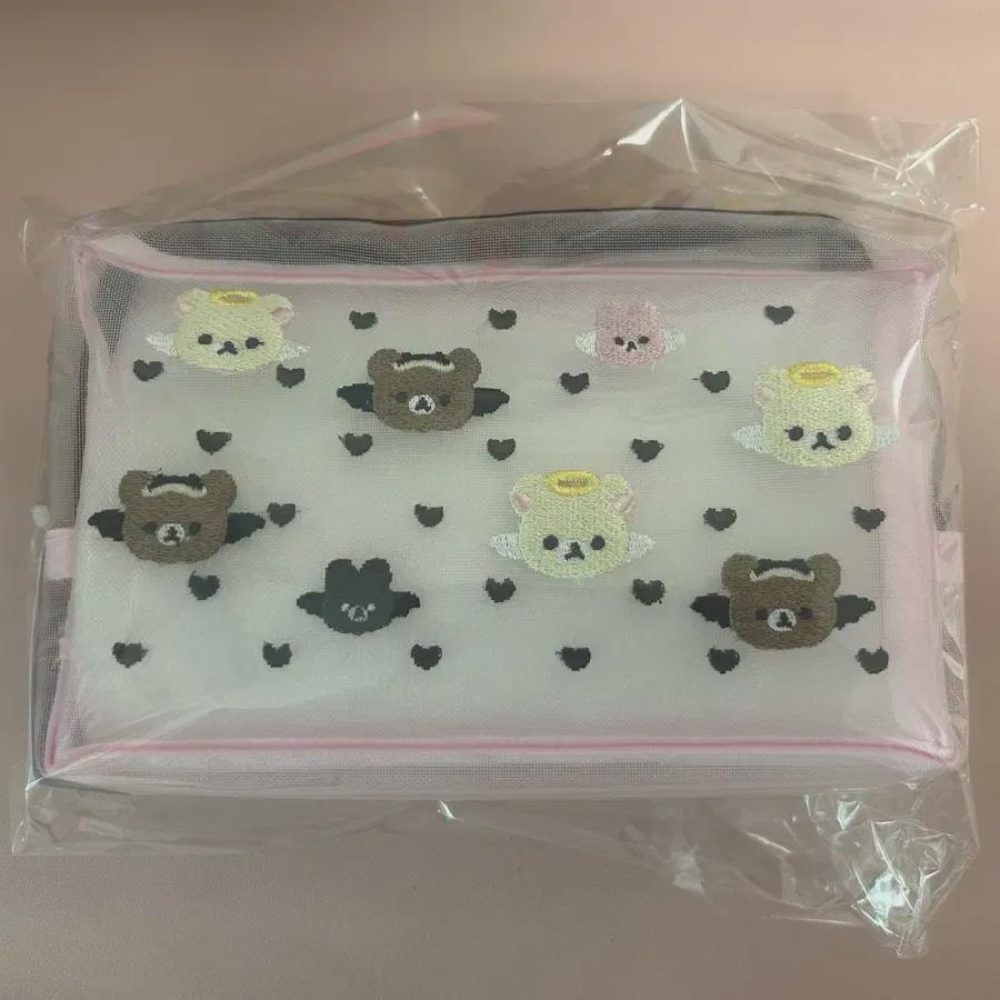 

Korilakkuma & Chairoikoguma Store Limited Mesh Pouch