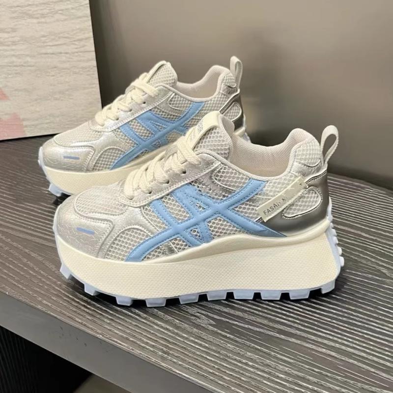 

Factory direct sales mesh breathable Forrest Gump shoes women s 2025 summer new versatile thick-soled slow running casual sports shoes 40