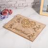 Wooden Wedding Guest Book Album Message Notebook for Wedding Engagement DecorationType 3