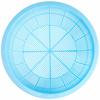 Ikeda (Ikd) DX Round Colander (Blue) No. 3