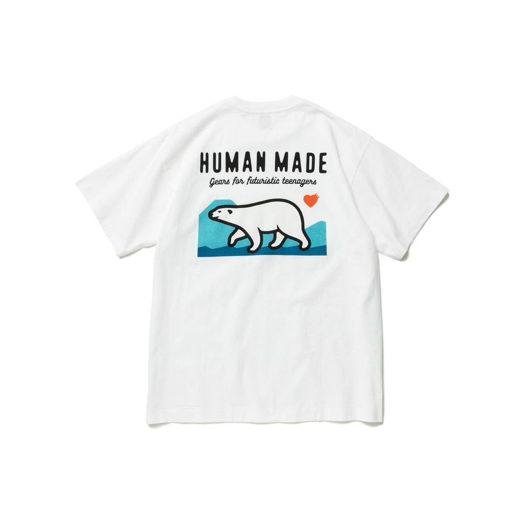 HUMAN MADE Polar Bear Pocket T Shirt HM23CS039