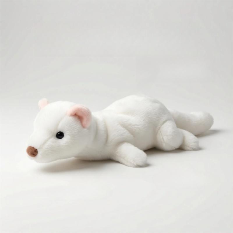 

Cute White Mink Large Stuffed Raw Indestructible Dog Plush Toy With Speaker Safe Dog Tough Toys Dogs Tooth Chew Resistant Puppy