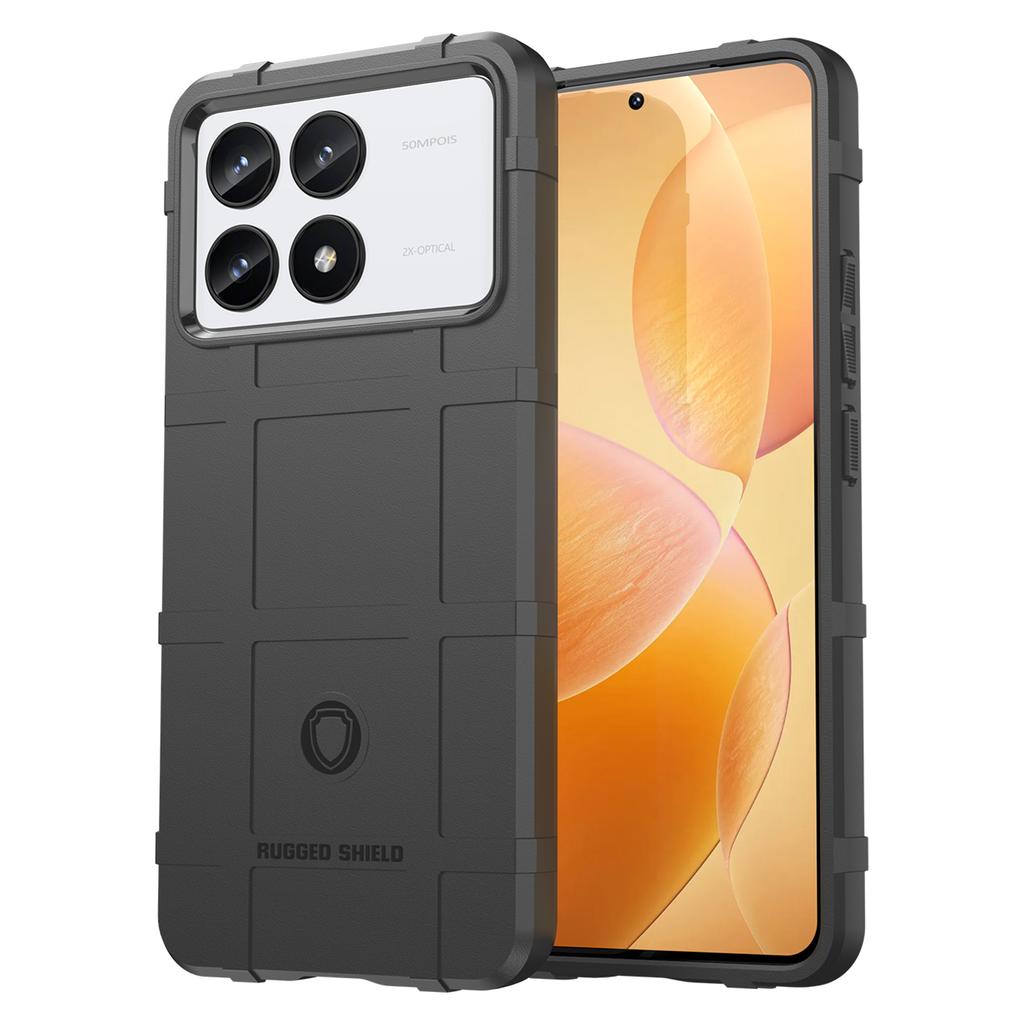 For Xiaomi Poco F6 Pro 5G/Redmi K70 5G/K70 Pro 5G Case Square Grid Texture TPU Phone Cover