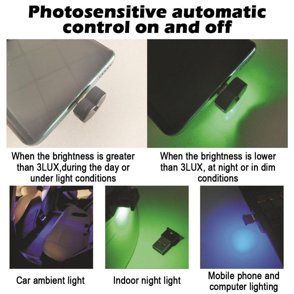 

8 Different Colors Ambient Light 5V / 0.08W Little Night Light New Atmosphere Light Computer 1Pcs
