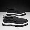 Fashion High Quality Men Outdoor Walking Sneakers Fashion Breathable Flat Designer Shoes Comfy Antiskid  Loafers 25New Canvas Lazy Shoes