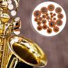 Sax Pads Multi Size Alto Sax Pads Professional Leather Saxophone Cushions Sax Leather Pads for Sax Enthusiasts Players