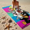 Cartoon rabbit Yellow Bird Beach Towel, Super Soft Microfiber, Gift for Her/Him, Birthday, for Pool, Beach, Travel, Home Decor Fan gifts