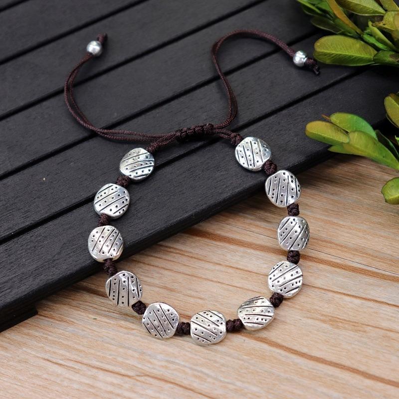 Hand-woven bracelets, retro and versatile for men and women, adjustable bracelets, small fish butterfly bracelets, accessories.