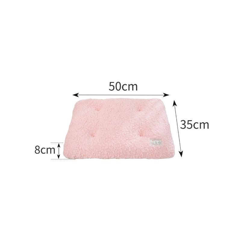 Plush Winter Cat Dog Mat  Thick Furry Sleeping Pad for Small Pets Warm Floor Cushion for Cats & Puppies