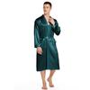 Cardigan de Pijama Masculino Plus Size Leve Luxo Toque de Seda: Estilo Europeu e Americano