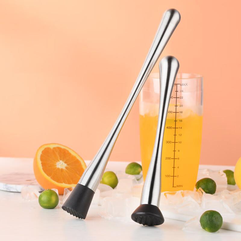 Quanshi 304 Stainless Steel Ice Crusher, Ice Hammer, Hand-Pressed Lemon Muddler, Juice Muddler, Cocktail Mixing Tool
