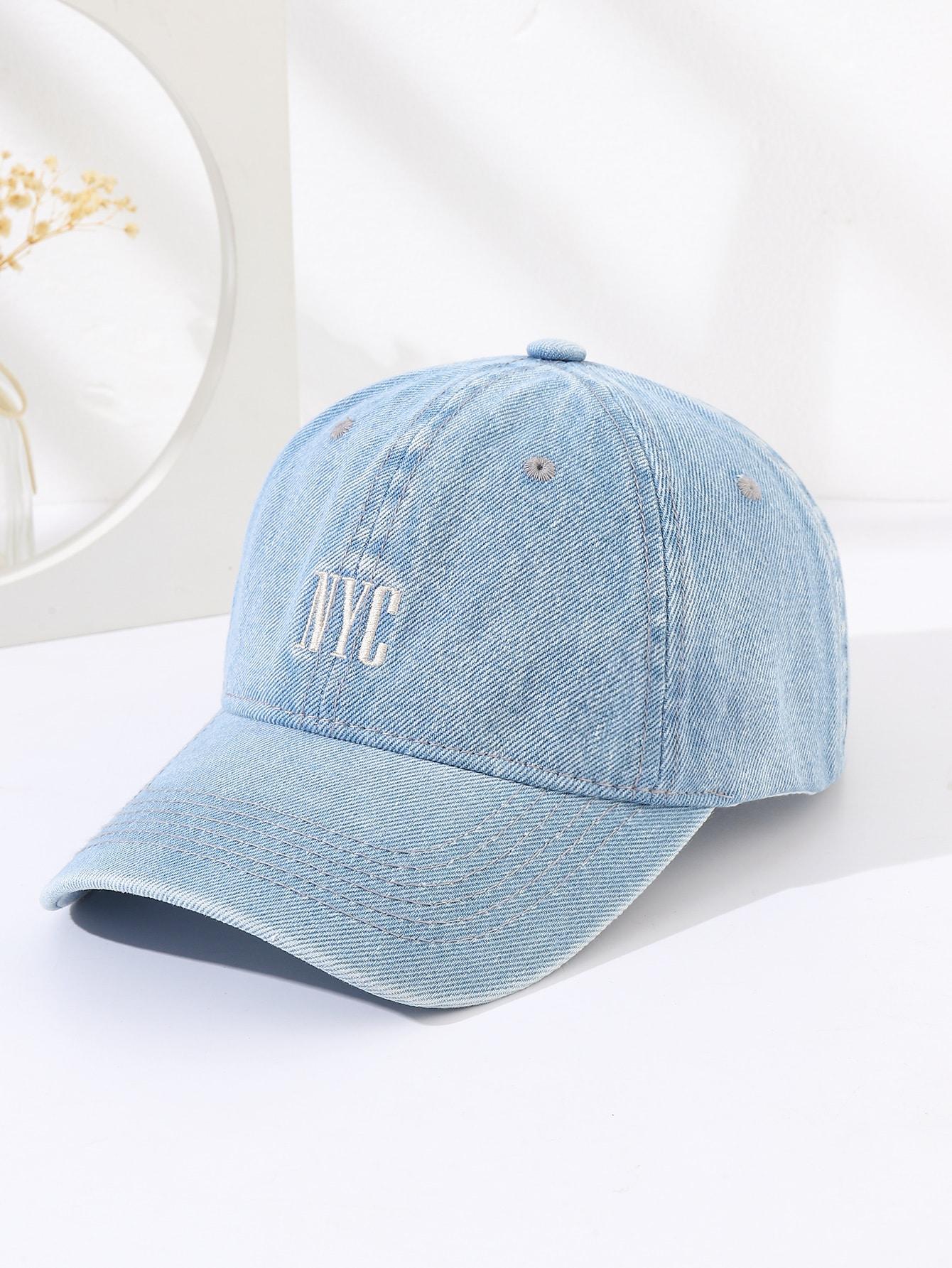 Embroidered Washed Cotton Dad cap Hat Classic Style embroidered Jean Baseball Cap Adjustable