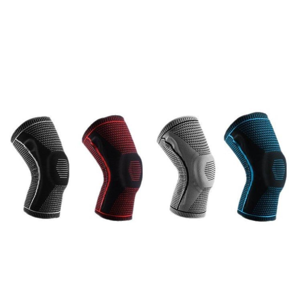 1 Pair Breathable Silicone Knee Pads High Elastic Knee Braces Sports Knee Pads  Basketball