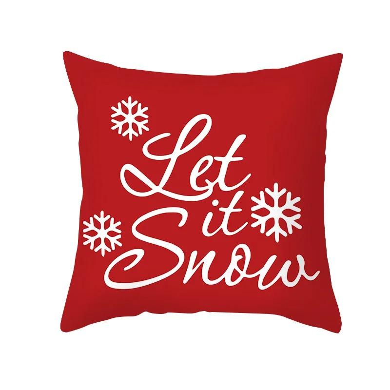 Christmas Themed Pillowcases Car Accessories Office Santa Claus Living Room Sofa Home Pillowcases
