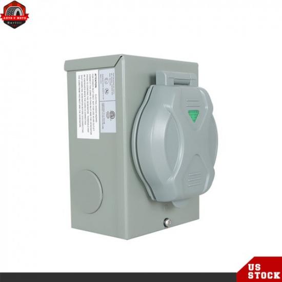 For 4 Prong Generator Power Cord L14-30P 125V 30 Amp Generator Power Inlet Box