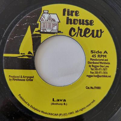 7-Zoll Schallplatte ANTHONY B - Lava FH001 Firehouse Crew 1999 Jamaika Reggae, Ska & Dub Gebraucht