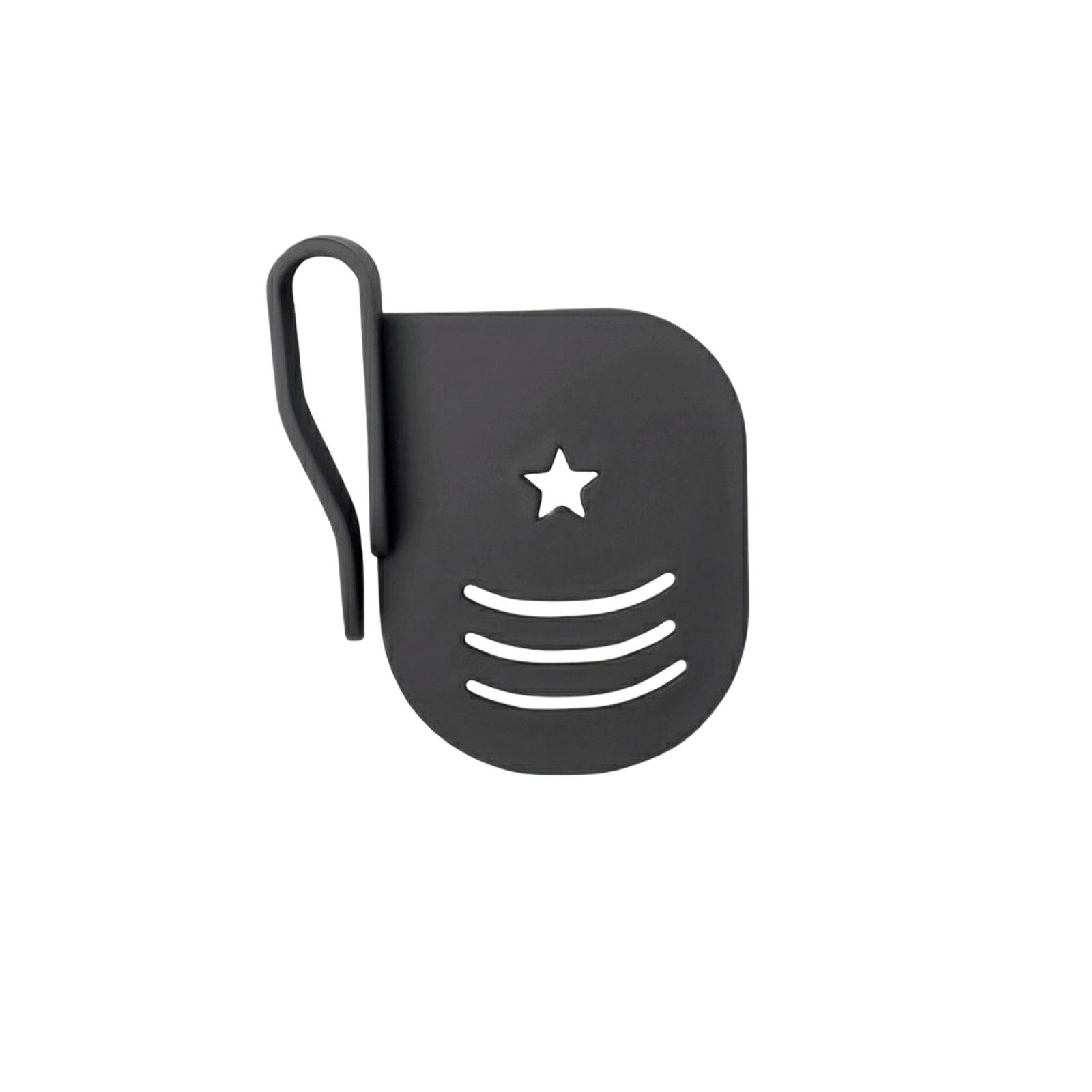 

Multipurpose Silicone Clip with Star Cutout and Ventilation Slots for Bags Backpacks and Accessories Use One Size чёрный