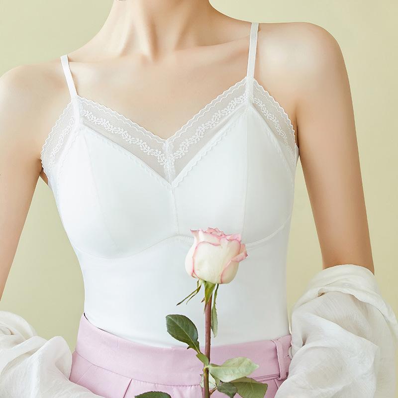 Fashion Summer New Products, Cool Vest Inside and Outer Wear, Sling Fixed Integrated Cup Seamless Underwear Women's Wholesale