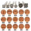 Carving Leather Craft Stamps Kit Metal Leather Working Saddle Making Tools Leather Stamping Solid DIY Printinting Craft Supplies