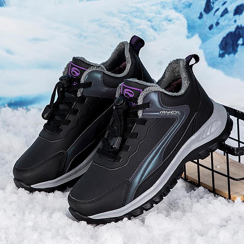 Winter Grandpa Travel Velvet Warm Non-slip Father Sports Cotton Shoes