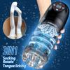 Automatic Male Masturbator Male Sex Toys Penis Pump with 6s Vacuum Pump 7 Rotating Sucking Licking Modes LCD Display Blowjob Sex Machine Pocket Pussy