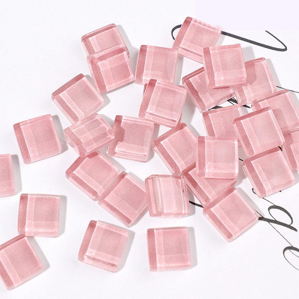 

50pcs 1x1cm Creative Mixed Color Mosaic Pieces Crystal Multi Blend Color Option DIY Coaster Vase Cups Handmade Mosaics Supplies 50pcs
