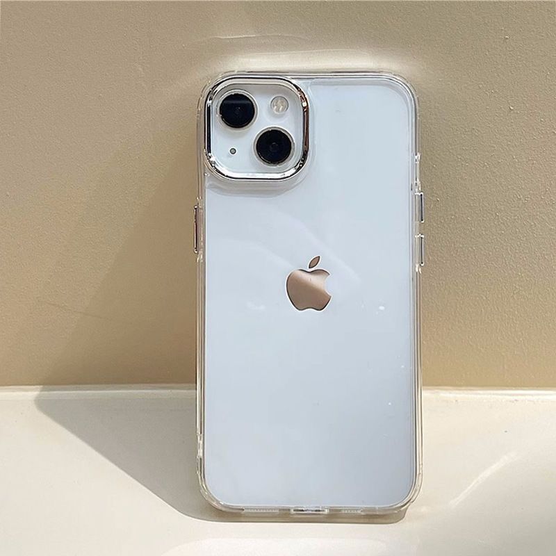 

Luxury Transparent Phone Case For iPhone 17 Pro Max 16 15 14 12 11 13 Pro Max Shockpoof Bumper Crystal Clear Silicone Back Cover iPhone 15 Pro Max чистий